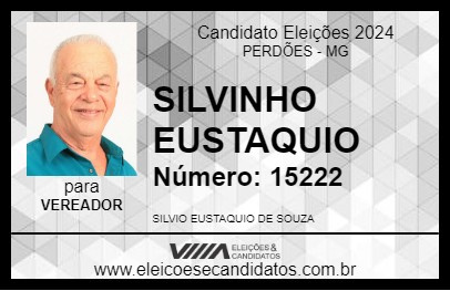 Candidato SILVINHO EUSTAQUIO 2024 - PERDÕES - Eleições