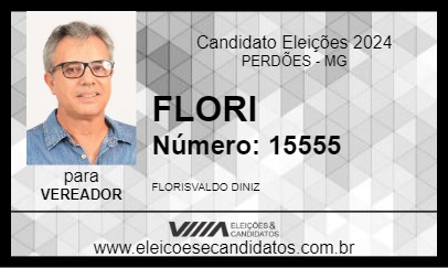 Candidato FLORI 2024 - PERDÕES - Eleições