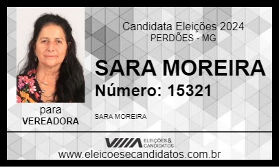 Candidato SARA MOREIRA 2024 - PERDÕES - Eleições