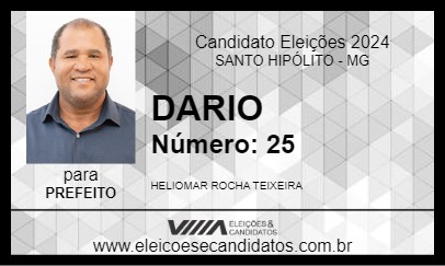 Candidato DARIO 2024 - SANTO HIPÓLITO - Eleições