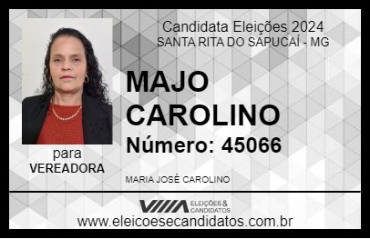 Candidato MAJO CAROLINO 2024 - SANTA RITA DO SAPUCAÍ - Eleições