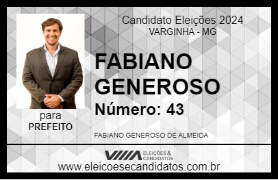 Candidato FABIANO ALMEIDA 2024 - VARGINHA - Eleições