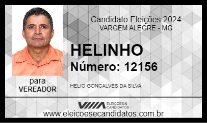 Candidato HELINHO 2024 - VARGEM ALEGRE - Eleições