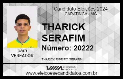 Candidato THARICK SERAFIM 2024 - CARATINGA - Eleições