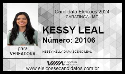 Candidato KESSY LEAL 2024 - CARATINGA - Eleições