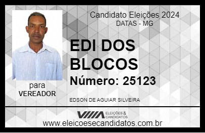 Candidato EDI DOS BLOCOS 2024 - DATAS - Eleições