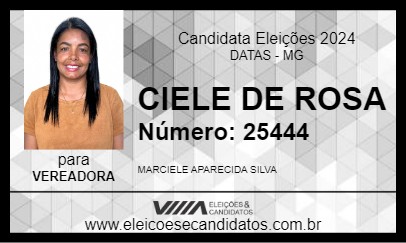 Candidato CIELE DE ROSA  2024 - DATAS - Eleições