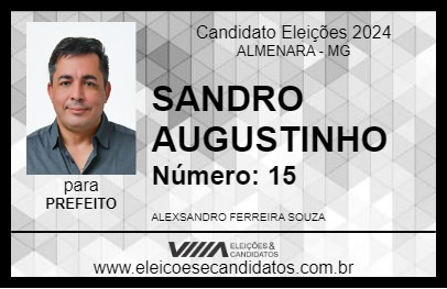 Candidato SANDRO AUGUSTINHO 2024 - ALMENARA - Eleições