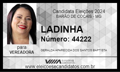 Candidato LADINHA 2024 - BARÃO DE COCAIS - Eleições