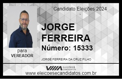 Candidato JORGE FERREIRA 2024 - UBERABA - Eleições