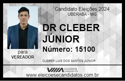 Candidato DR CLEBER JÚNIOR 2024 - UBERABA - Eleições