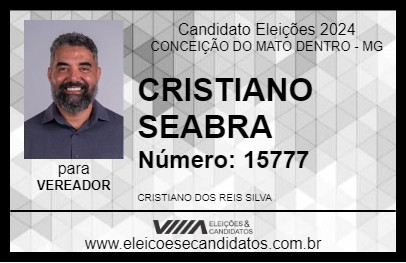 Candidato CRISTIANO SEABRA 2024 - CONCEIÇÃO DO MATO DENTRO - Eleições