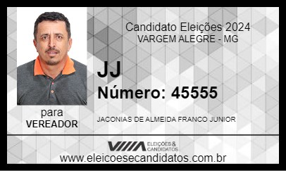 Candidato JJ 2024 - VARGEM ALEGRE - Eleições