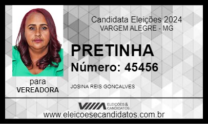 Candidato PRETINHA 2024 - VARGEM ALEGRE - Eleições