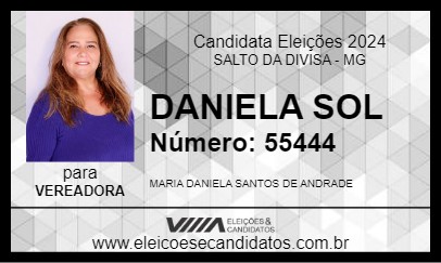 Candidato DANIELA SOL 2024 - SALTO DA DIVISA - Eleições