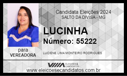 Candidato LUCINHA 2024 - SALTO DA DIVISA - Eleições