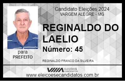 Candidato REGINALDO DO LAELIO 2024 - VARGEM ALEGRE - Eleições