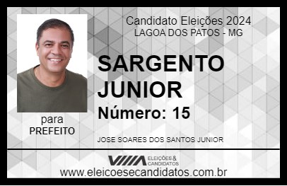 Candidato SARGENTO JUNIOR 2024 - LAGOA DOS PATOS - Eleições