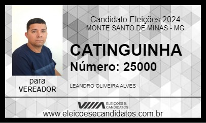 Candidato CATINGUINHA 2024 - MONTE SANTO DE MINAS - Eleições