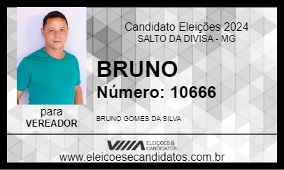 Candidato BRUNO 2024 - SALTO DA DIVISA - Eleições