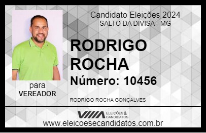 Candidato RODRIGO ROCHA 2024 - SALTO DA DIVISA - Eleições