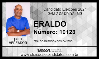 Candidato ERALDO 2024 - SALTO DA DIVISA - Eleições