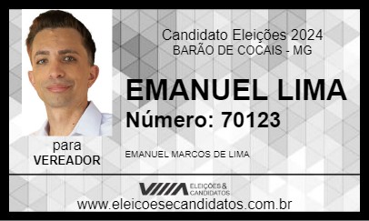 Candidato EMANUEL LIMA 2024 - BARÃO DE COCAIS - Eleições