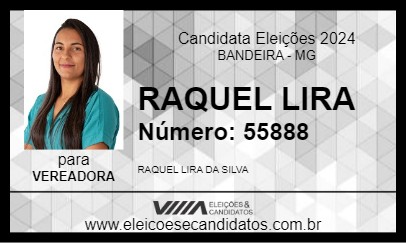 Candidato RAQUEL LIRA 2024 - BANDEIRA - Eleições