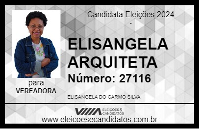 Candidato ELISANGELA ARQUITETA 2024 - BARÃO DE COCAIS - Eleições