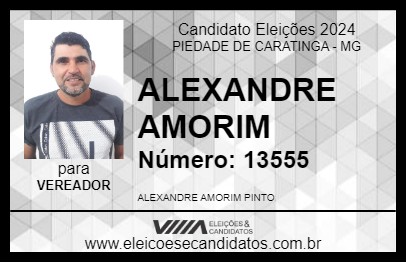 Candidato ALEXANDRE AMORIM 2024 - PIEDADE DE CARATINGA - Eleições