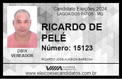 Candidato RICARDO DE PELÉ 2024 - LAGOA DOS PATOS - Eleições