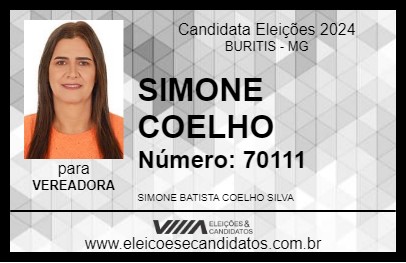 Candidato SIMONE COELHO 2024 - BURITIS - Eleições