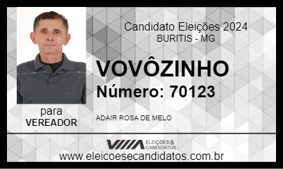 Candidato VOVÔZINHO  2024 - BURITIS - Eleições