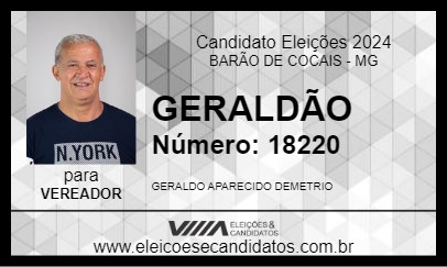 Candidato GERALDÃO 2024 - BARÃO DE COCAIS - Eleições