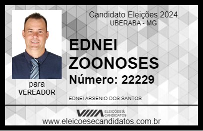 Candidato EDNEI ZOONOSES 2024 - UBERABA - Eleições