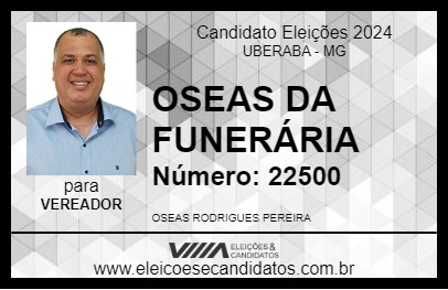 Candidato OSEAS DA FUNERÁRIA 2024 - UBERABA - Eleições