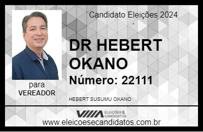 Candidato DR HEBERT OKANO 2024 - UBERABA - Eleições