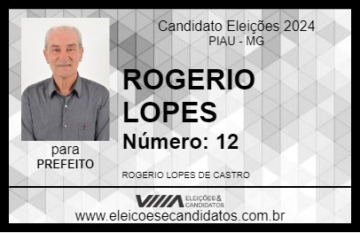 Candidato ROGERIO LOPES 2024 - PIAU - Eleições