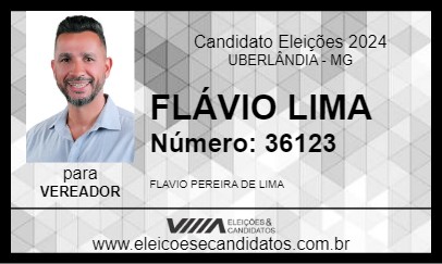 Candidato FLÁVIO LIMA 2024 - UBERLÂNDIA - Eleições