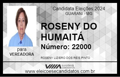 Candidato ROSENY DO HUMAITÁ 2024 - GUARANI - Eleições