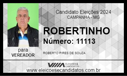 Candidato ROBERTINHO 2024 - CAMPANHA - Eleições