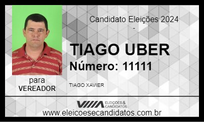 Candidato TIAGO UBER 2024 - CAMPANHA - Eleições