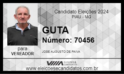 Candidato GUTA 2024 - PIAU - Eleições