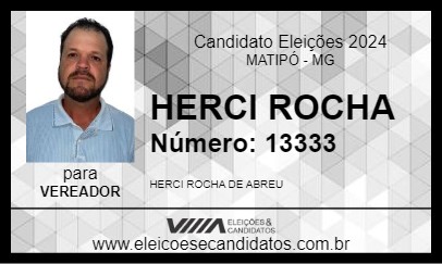 Candidato HERCI ROCHA 2024 - MATIPÓ - Eleições