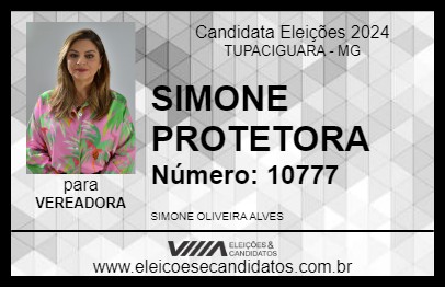 Candidato SIMONE PROTETORA 2024 - TUPACIGUARA - Eleições