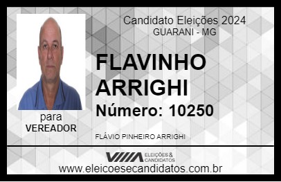 Candidato FLAVINHO ARRIGHI 2024 - GUARANI - Eleições