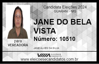 Candidato JANE DO BELA VISTA 2024 - GUARANI - Eleições