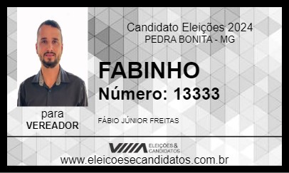 Candidato FABINHO 2024 - PEDRA BONITA - Eleições