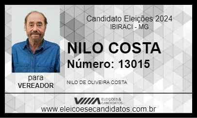 Candidato NILO COSTA 2024 - IBIRACI - Eleições