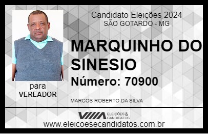 Candidato MARQUINHO DO SINESIO 2024 - SÃO GOTARDO - Eleições